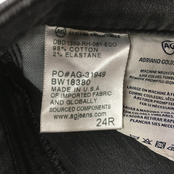 AG ADRIANO GOLDSCHMIED The Legging Ankle Super Skinny Raw Hem Distressed Jeans - Picture 4 of 13